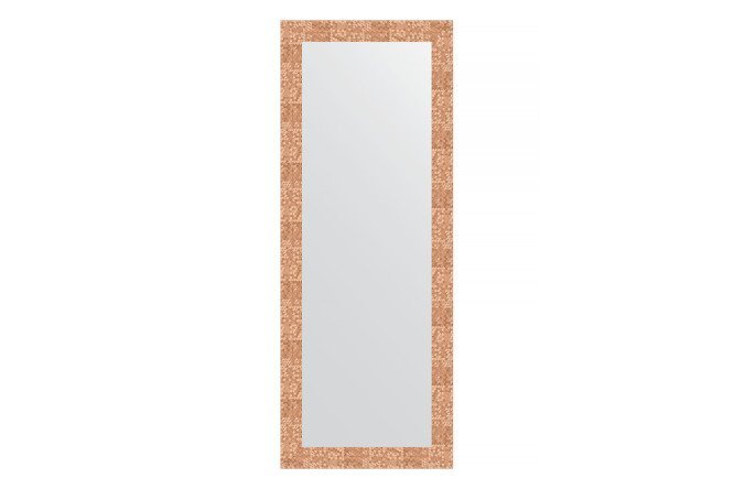 Wall mirror in a baguette frame EVOFORM BY 3114 honeycomb copper 56x146 cm