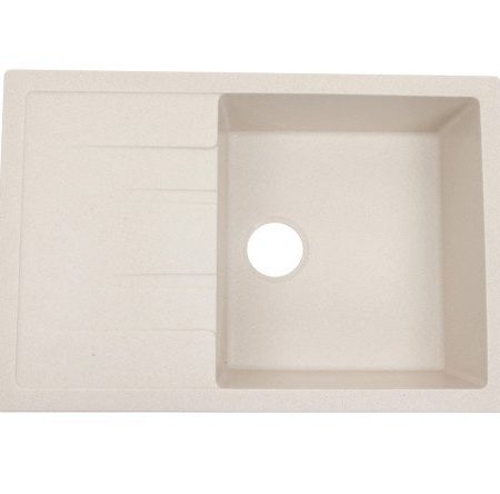 ALCORA mount sink Leya 5660S-19 with drainer 75x50.5x18.5 cm