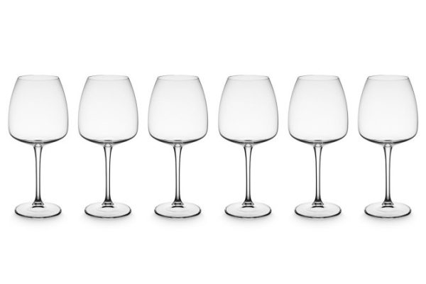 Set of red wine glasses Anser 610 ml, Glass, 6 pcs.