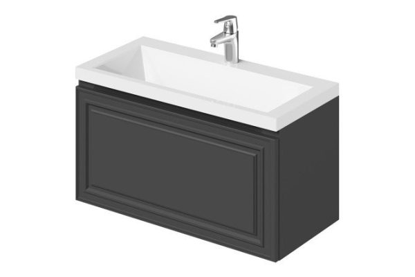 Hanging cabinet Verona 79.4 cm, frame color graphite, facade graphite