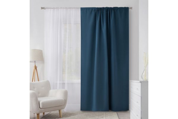 Curtain Camellia 180x275 cm, 1 piece, blue
