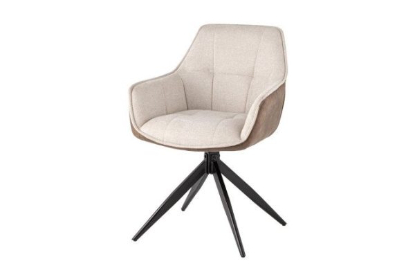 Alba swivel dining chair with armrests 58x85x60 cm
