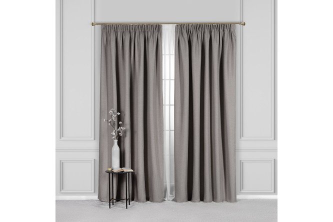Set of curtains Knox 220x270 cm, 2 pcs., color light brown