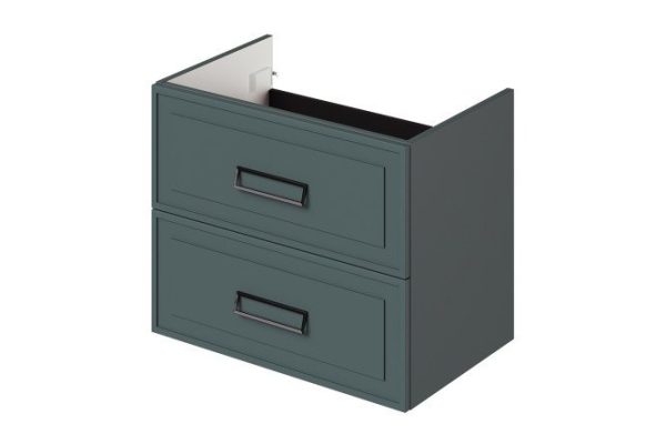 Wall-hung sink cabinet Pino 73.9 cm, frame color velutto avocado, facade velutto avocado