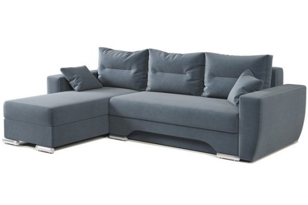 Corner sofa bed Euroshag with left corner, Dependent spring block
