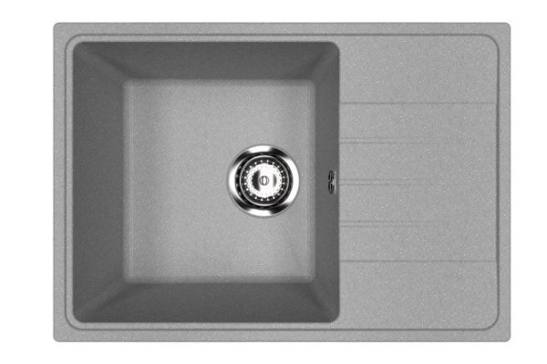 Kitchen sink ECON UPD-506 with drainer 60x42x19 cm