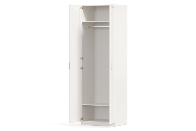 Wardrobe 2-door Oscar Gloria 75x236x60.2 cm, white