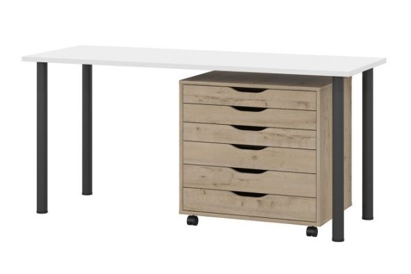 Desk Alexys 140 cm with cabinet