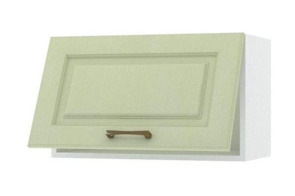 Bell front with horizontal opening/high drawer 59.6x35.6 cm, pistachio color