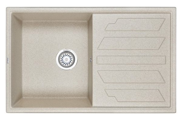 Inset sink with drainer GRANULA Granula 8002 79x50x20 cm