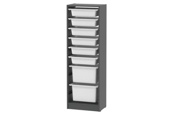 Alpha rack 46x141.2x30 cm, with containers