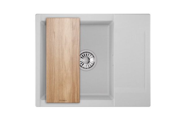 Inset sink GRANULA Estetica 6202 with drainer 62x50x22 cm