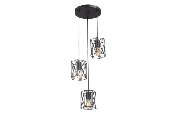 Hanging lamp VITALUCE Gracie trio 9 sq.m., 32x63.5x32 cm, E27