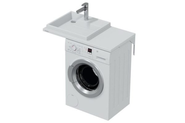 Wall-hung washbasin SANTA Jupiter above the washing machine left Wall-hung, 90x9x50 cm