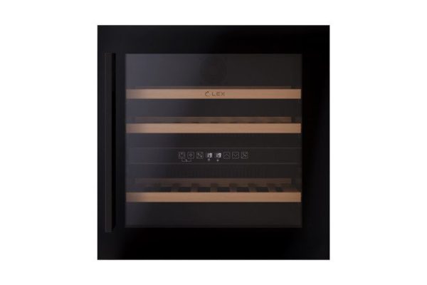 Wine cabinet LEX LWD6036BL dual zone, black
