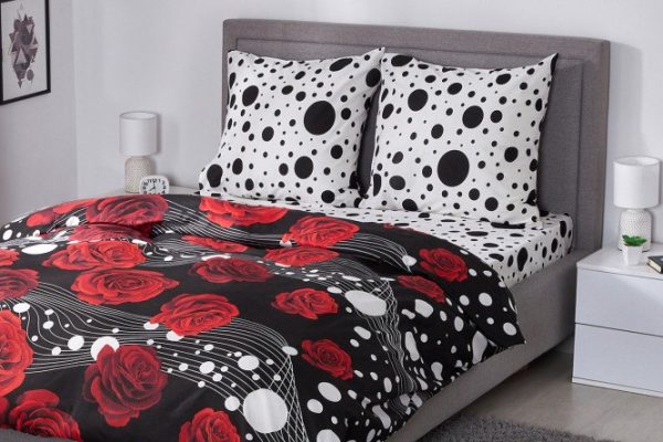 Bed linen set MICASA Ivonn Calico 180x220 cm, 2 bedrooms