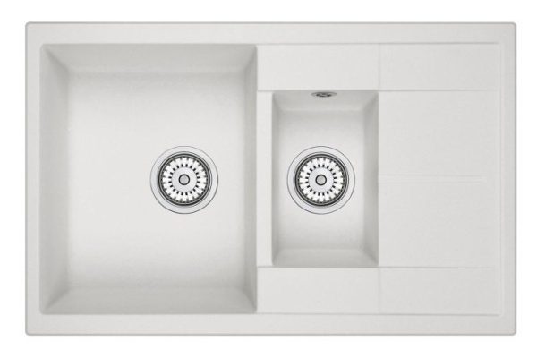 Inset sink with drainer GRANULA 7802 77.5x49.5x19.5 cm