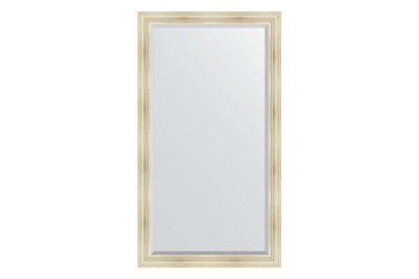 Floor mirror with bevel in a baguette frame EVOFORM BY 6168 etched silver 114x204 cm