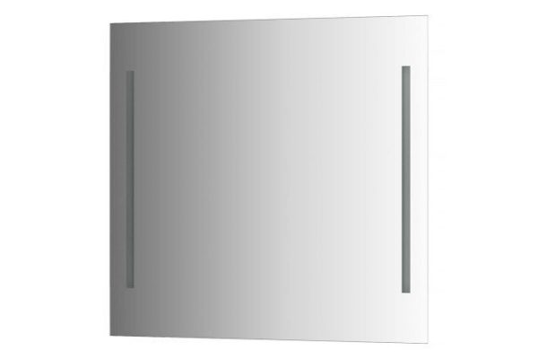 Wall mirror EVOFORM Ledline with 2 built-in LED lights, BY 2117 80x75 cm