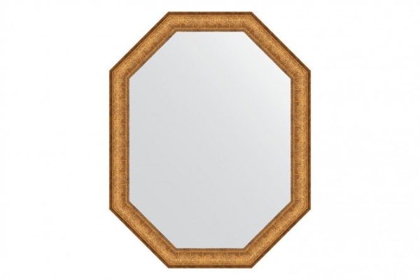 Wall mirror in a baguette frame EVOFORM Polygon BY 7131, copper Eldorado 63x83 cm
