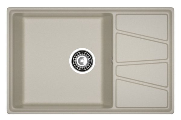 Inset sink with wing GRANFEST Vertex GF-V-780L 78x50x20 cm