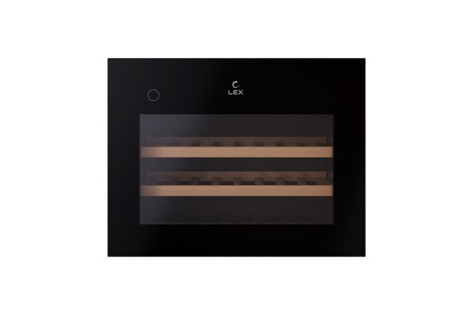 Wine cabinet LEX LWD6028BL PP, black