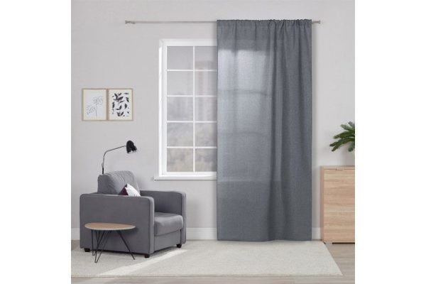 Ribbon curtain MICASA Kosett 144x280 cm, 1 piece, gray