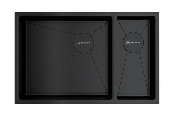 Inset sink OMOIKIRI Taki 69-2-U/IF-L Side-GB 4997050 69.5x44x20 cm