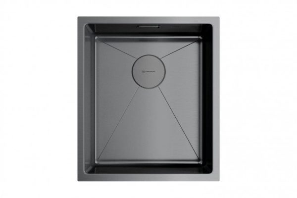 Inset sink OMOIKIRI Taki 38-U/IF-GM 4973106, burnished steel 38x44x20 cm