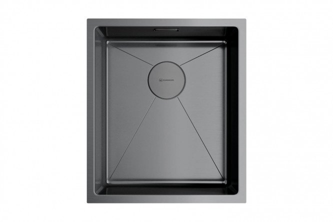 Inset sink OMOIKIRI Taki 38-U/IF-GM 4973106, burnished steel 38x44x20 cm