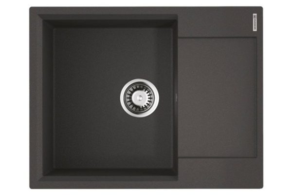 Inset sink with wing OMOIKIRI Daisen 65T-BL 4993519 65x51x21 cm