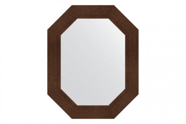 Wall mirror in a baguette frame EVOFORM Polygon BY 7190, bronze lava 61x76 cm