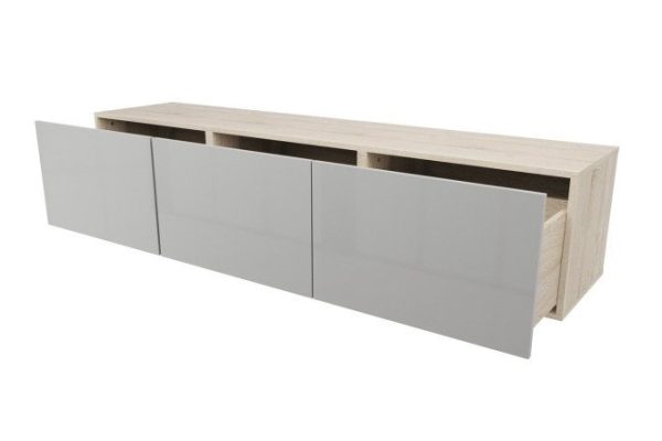 Cabinet with drawers Oscar Amika 180x38 with push to open, Sonoma oak