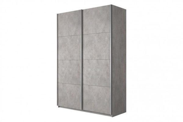 2-door wardrobe Cors 120x230 cm, light concrete
