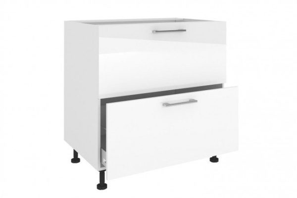 e6451e6d066b1f3b9ef93be88bb4e702.jpg Set of fronts with 2 drawers for the floor-standing cabinet Amika 79.6x35.6 cm, glossy white color