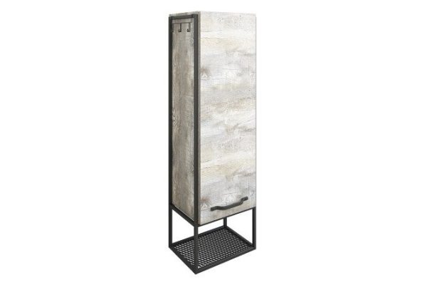 Wall mounted cabinet Sanflor Brooklyn right Hanging, 50x121x31.6 cm, Right