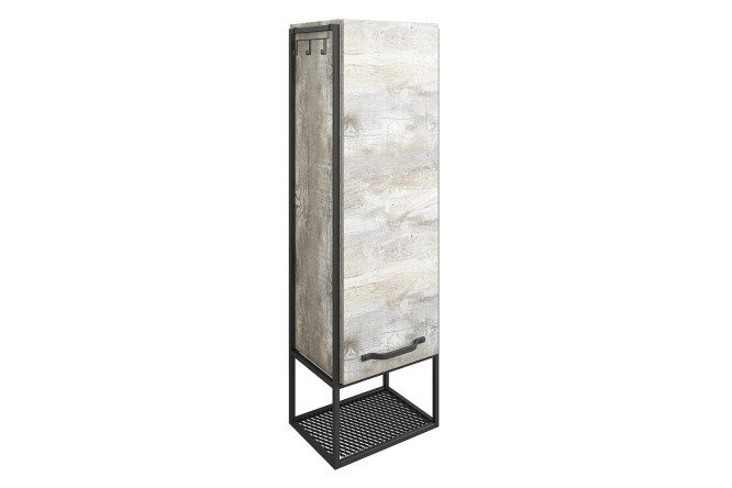 Wall mounted cabinet Sanflor Brooklyn right Hanging, 50x121x31.6 cm, Right
