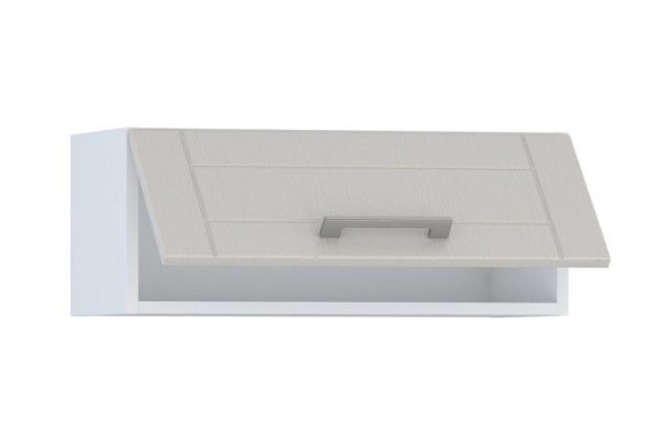 Front for the superstructure cabinet Stella 59.6x23.6 cm, color pearl gray