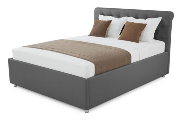 Bed with lifting mechanism Teatro color gray 140x200 cm