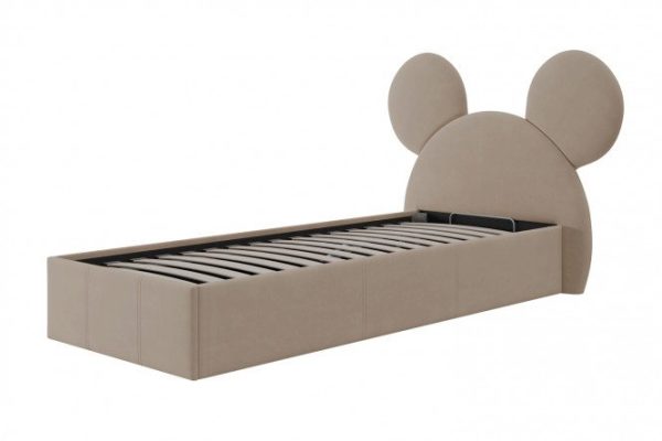 Double bed Mickey 120x200 cm color beige