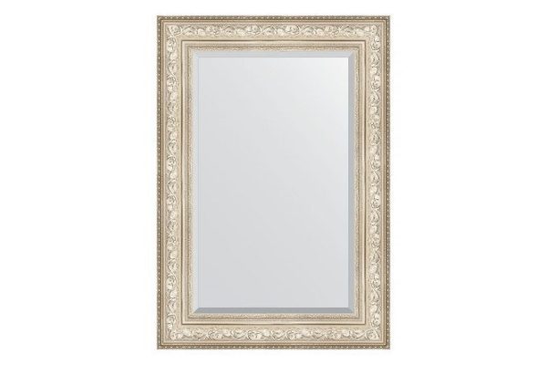 Wall mirror with bevel in a baguette frame EVOFORM BY 3452 vignette silver 70x100 cm