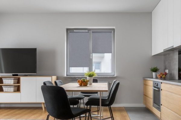 Roller blind COMFORT Mix color gray, 43x175 cm