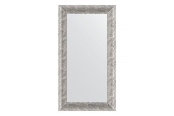 Wall mirror in a baguette frame EVOFORM BY 3089 wave chrome 60x110 cm