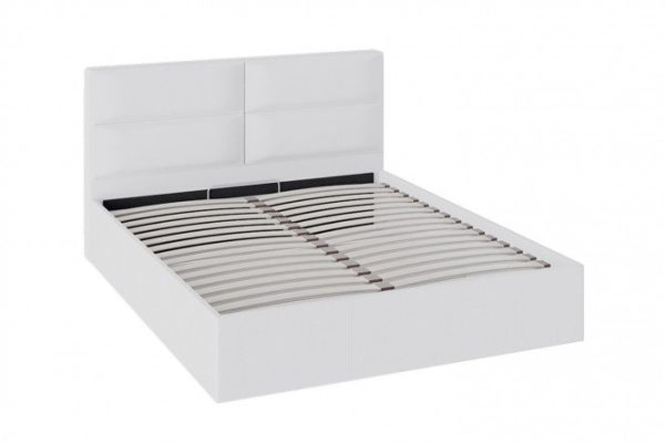 Bed with lifting mechanism Gloss color white 160x200 cm, Combined