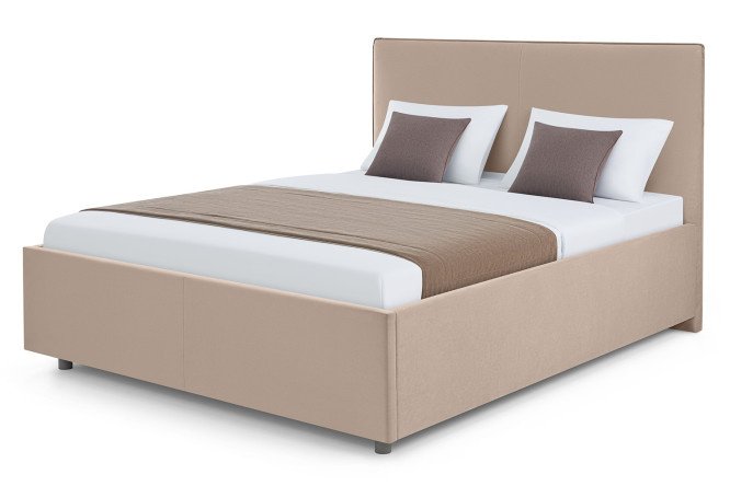 Bed with lifting mechanism Megan Grand color light brown 200x200 cm