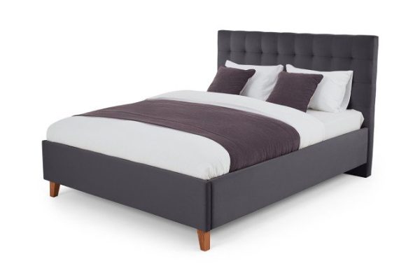 Bed with lifting mechanism SCANDICA Jenny color anthracite 140x200 cm