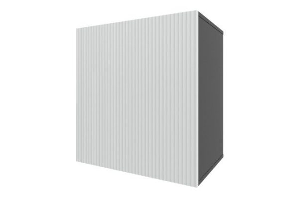 Cabinet Oscar Amelie 60x64 with door, anthracite / talc wave