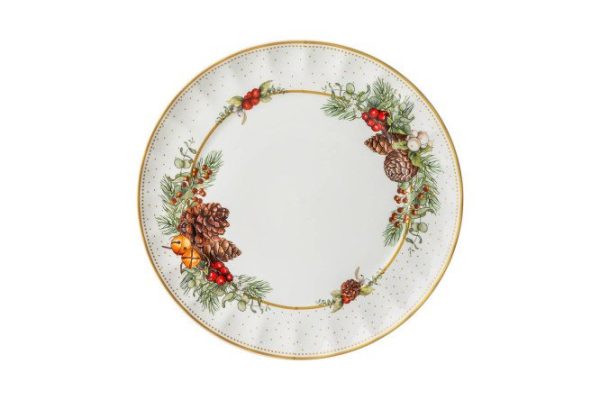 Celebration Porcelain Snack Plate, 23cm