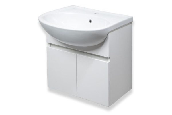 Hanging cabinet RUNO Lada 00-00001366 49.3 cm, frame color white, facade white