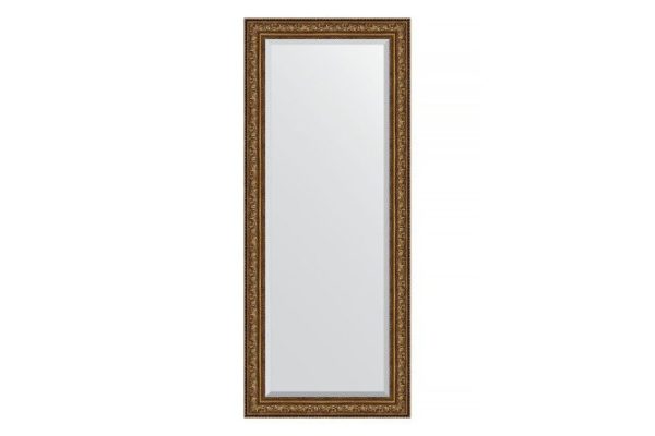 Floor mirror with bevel in a baguette frame EVOFORM BY 6137 vignette aged bronze 85x205 cm